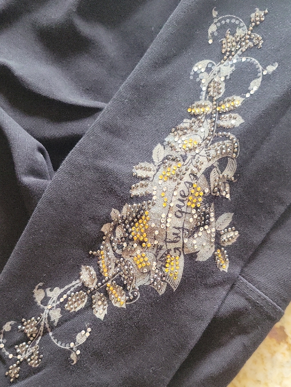G by Guess Black Flare Yoga Pants,  XS - Picture 10 of 12